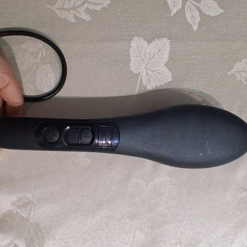 Electric hair straightening and styling brush, like new