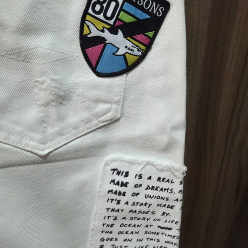 Zara Basic white denim pants like new, size S