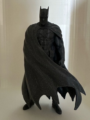 Batman figure 3D printed with grey galaxy filament new