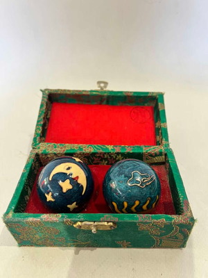 Baoding Chinese health and meditation balls used