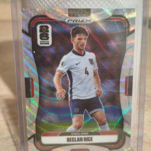 2026 Panini Prizm FIFA World Cup Declan Rice #98 Silver Wave Prizm card new