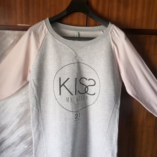 Stradivarius sweatshirt dress like new with grey and pink satin sleeves