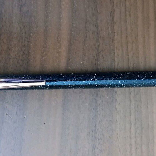 Metal pen with glitter and spare refill new