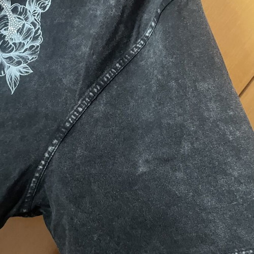 Guess plus size t-shirt new, dark gray, 100% cotton, size L