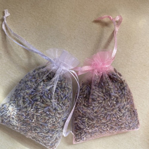 Organic lavender sachets, pack of 2