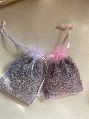Organic lavender sachets, pack of 2