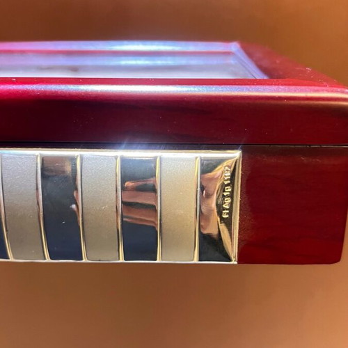 Antique cheese cutlery set like new with wooden box