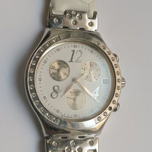 Swatch women's watch like new, white