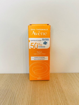 Avene Cream SPF50+ Fragrance-Free Face Sunscreen 50 ml new