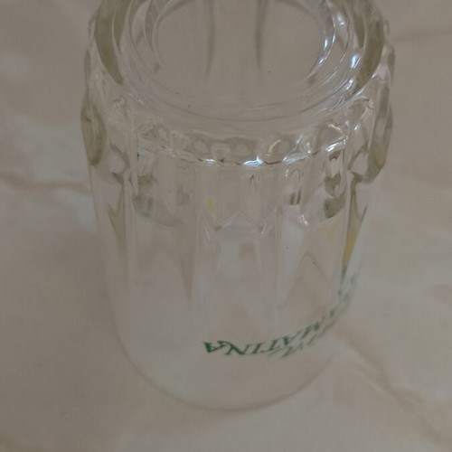 Vintage glass used with Ρετσίνα Μαλαματίνα print