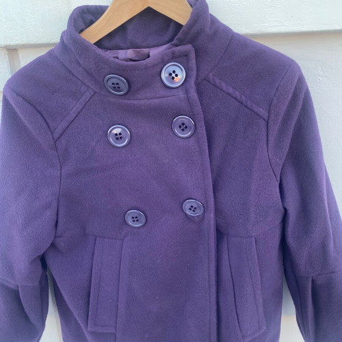 Purple coat used, size M