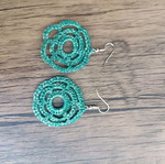 Handmade crocheted earrings, unique designs