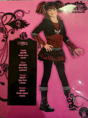 Gothic girl carnival costume for girls new