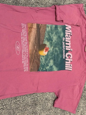 Zara Miami Chill women's t-shirt like new, pink, size S