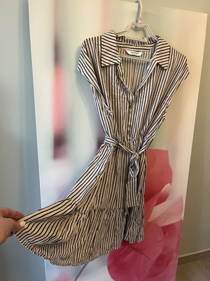 Parabita dress like new, size XL 42 14, beige and blue