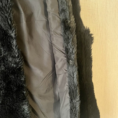Bershka Fur Jacket like new, black, size small
