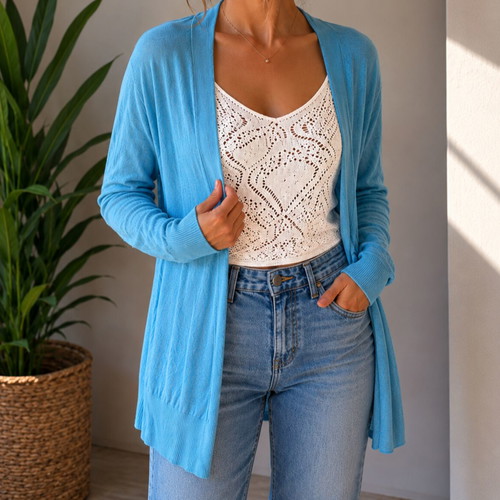 Cardigan turquoise used, size M 38 10
