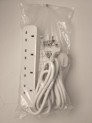Extension cord set, 2 pieces, 1.5 m cable length