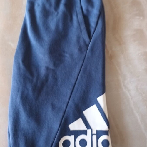 Adidas boys' athletic bermuda shorts like new, blue, size 164 cm