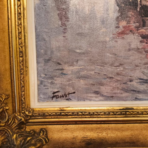 Painting by Heinrich Faust used, collectible art