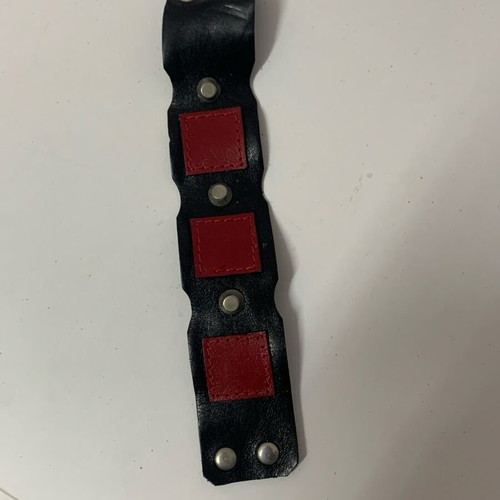 Leather punk handmade bracelet used