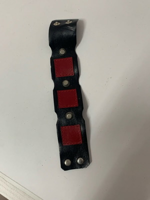 Leather punk handmade bracelet used