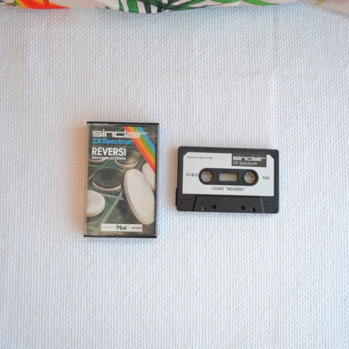 Sinclair ZX Spectrum 48K Reversi cassette used