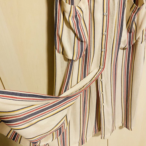 Zara Boho Maxi Dress striped, like new, cotton linen, size M