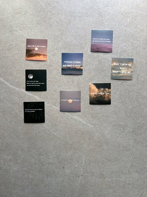 Sky sticker set new, 8 pieces, 4.5 cm paper