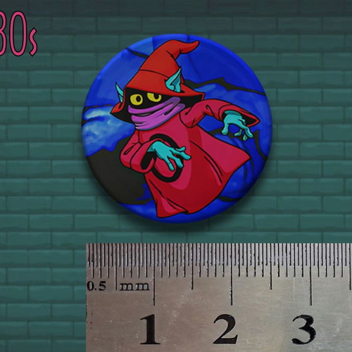 80's Cartoon Pins new, pack of 9 pieces 2.5cm