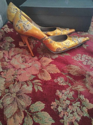 Artisti Romani bronze high heel shoes size 38