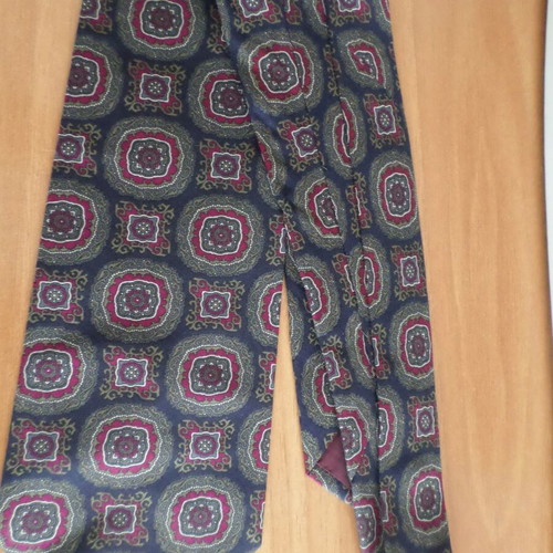 Canasta Italian silk tie like new, gray and blue