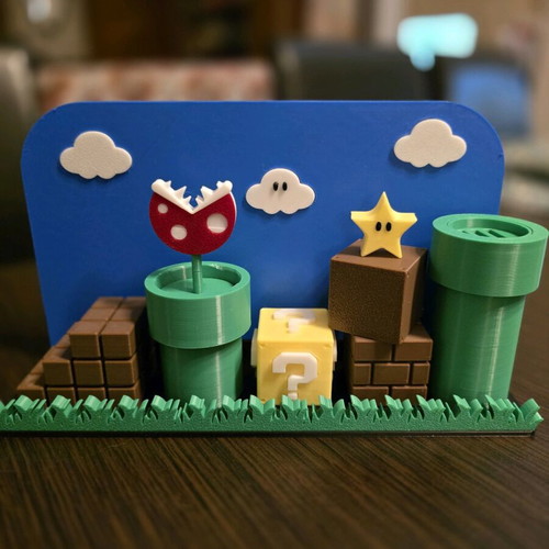 Nintendo Switch 2 Docking Station Super Mario Scene 3D Printed Like New