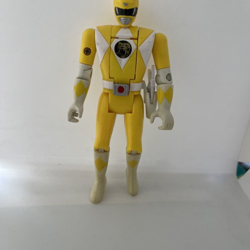 Power Rangers flip head figures used with 3 weapons