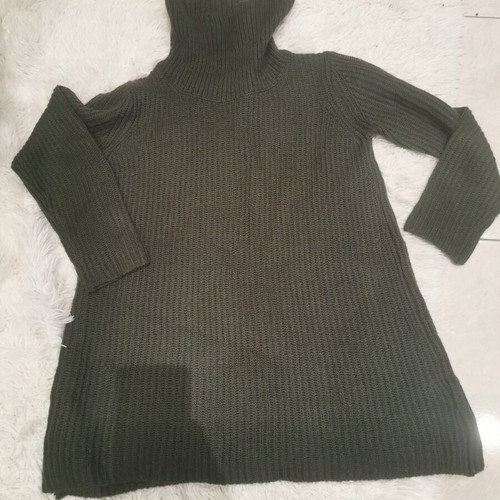 Lynne knitted turtleneck dress like new, size M, green