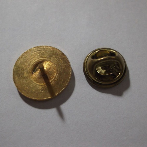 Vergina Sun Pin used, gold tone, diameter 1.5 cm