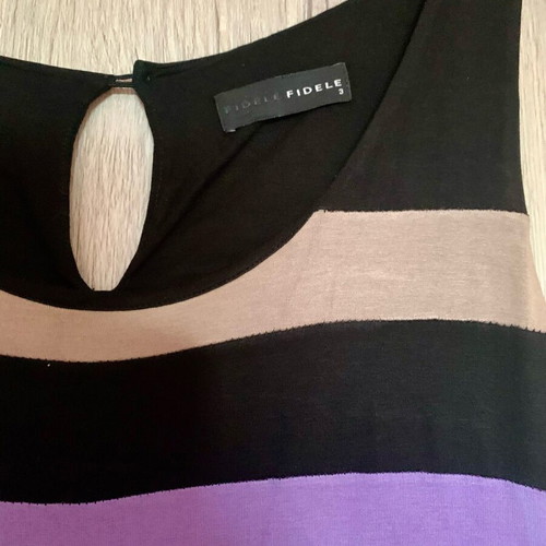 Viscose dress black and beige like new