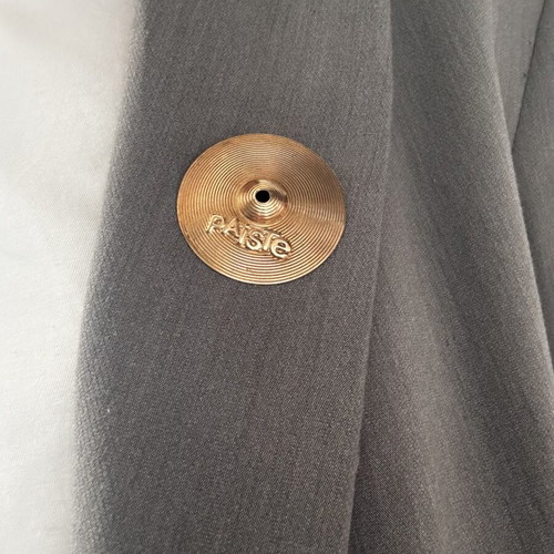 Καρφίτσα Paiste Cymbals 4,5 εκ. μεταχειρισμένη, vintage μέταλλο