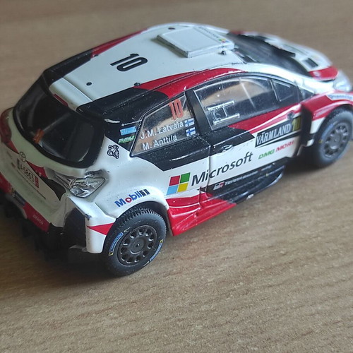 Toyota Yaris WRC #10 Winner Rally Sweden J-M.Latvala 2017 1:43 used, missing spoiler