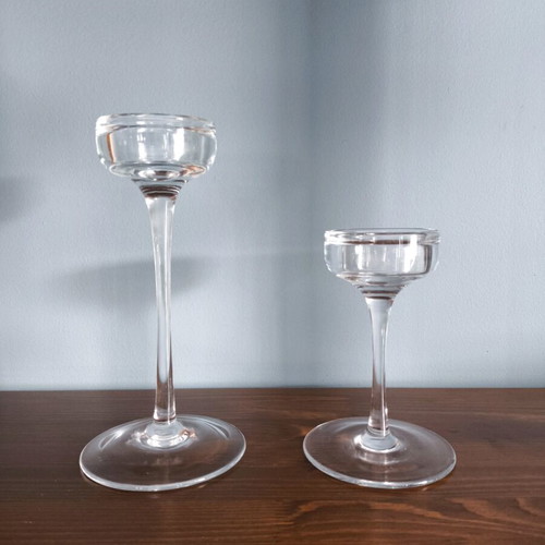 IKEA Blomster candleholders vintage 1999 like new, set of 2 glass
