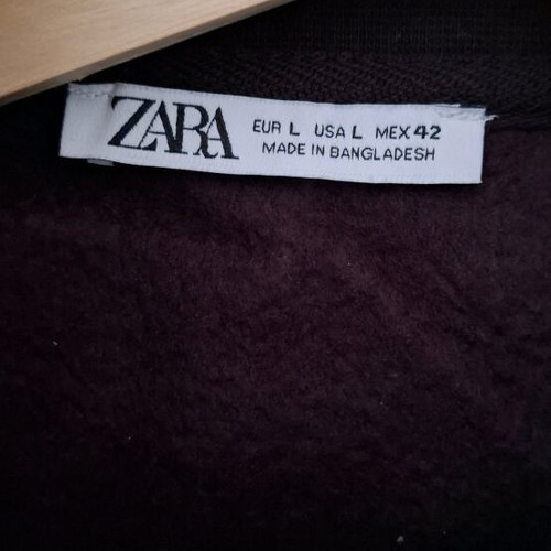 Zara blouse new, black, size L with soft lining
