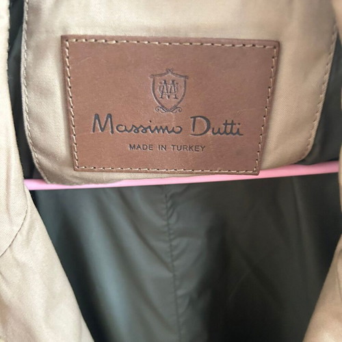 Massimo Dutti trench coat mens beige, like new, size M