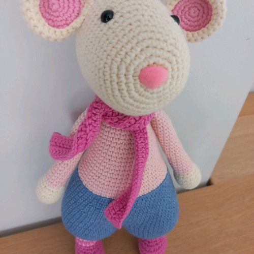 Cuddly mouse toy new, soft cotton doll