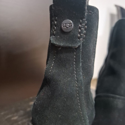 Ugg Hazel Black Suede Ankle Boots like new, size 36