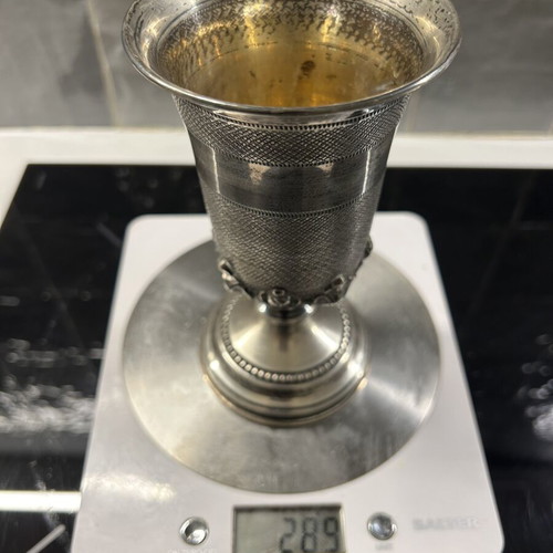 Silver 925 diskopothiro chalice, Armaos jewlleries, 289g, 15cm
