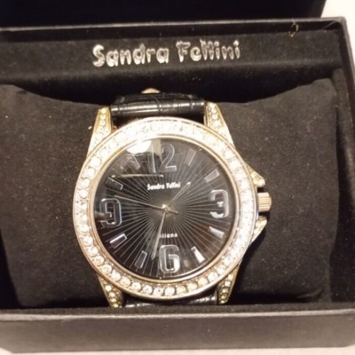 Sandra Fellini 3036J women's watch used, black