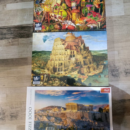 Puzzles new, pack of 3 pieces