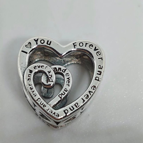 Silver Charm Heart I Love You Forever like new