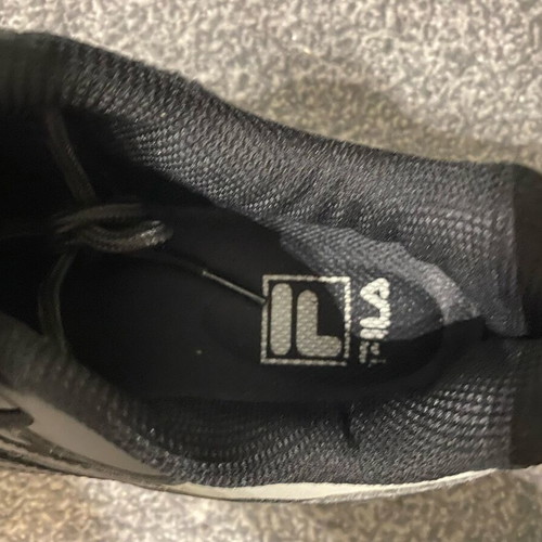 Fila black sneakers with platform sole like new, size 38
