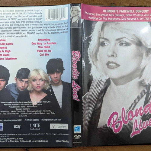 Blondie Live! DVD used, pop